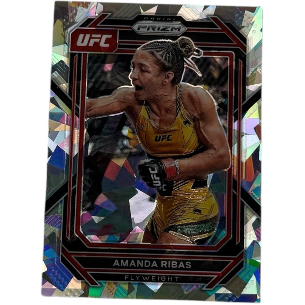 Amanda‎ Ribas Silver Cracked Ice Prizm Holo 2023 Panini Prizm UFC Card #161